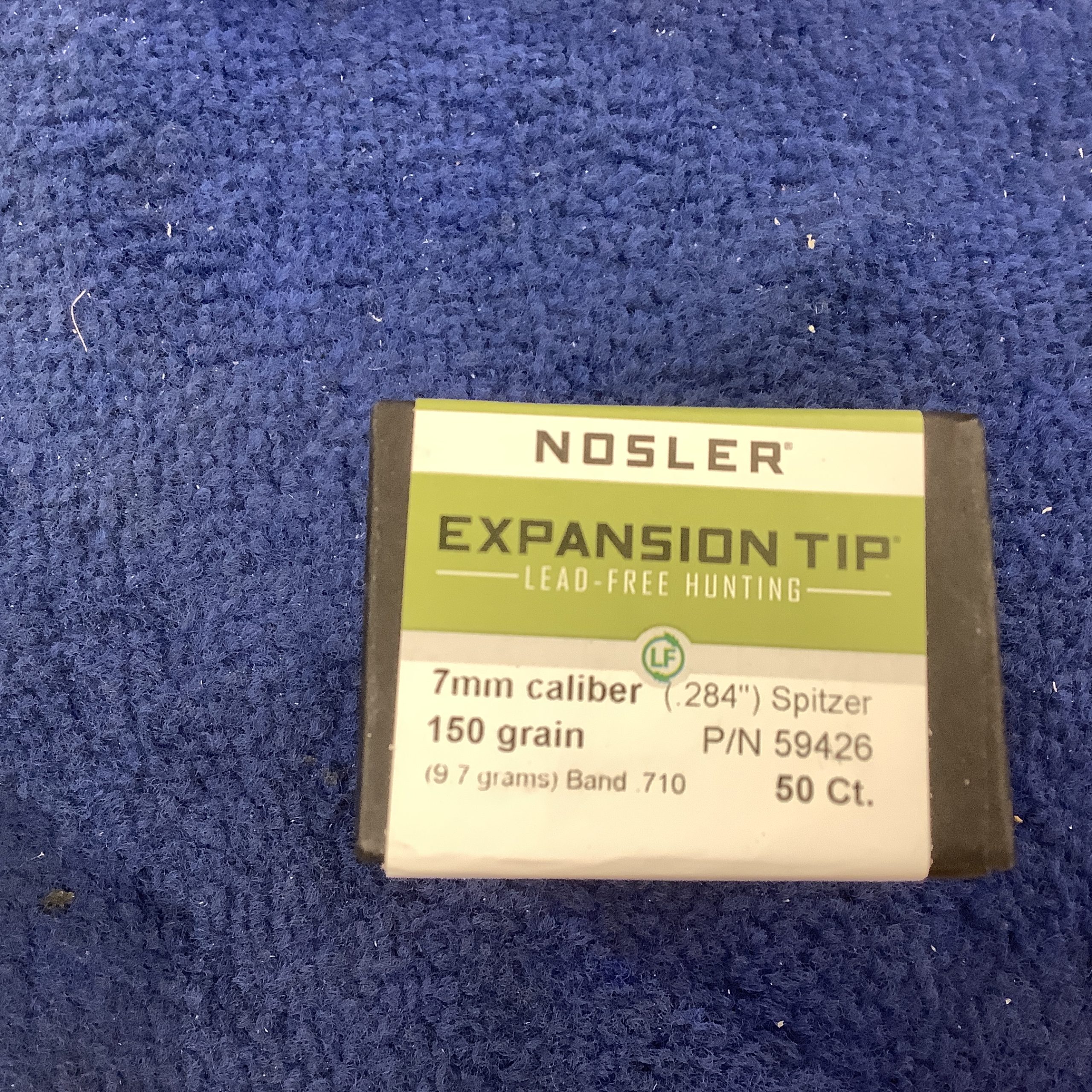 Nosler Lead Free Expansion Tip 7mm 150gr .284 Spitzer x 50